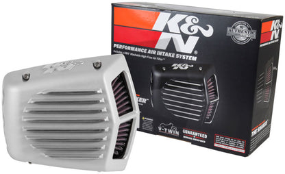 K&N Street Metal Intake System - Shaker Touring 2017 Silver Intake System-Harley Davidson RK-3955S
