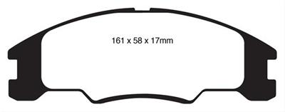 EBC Greenstuff Passenger Car Organic Brake Pads DP21822