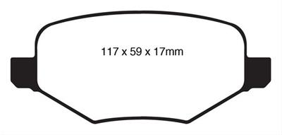 EBC Greenstuff Passenger Car Organic Brake Pads DP21826