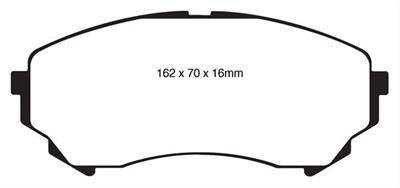 EBC Greenstuff Passenger Car Organic Brake Pads DP21828