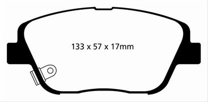 EBC Greenstuff Passenger Car Organic Brake Pads DP21864