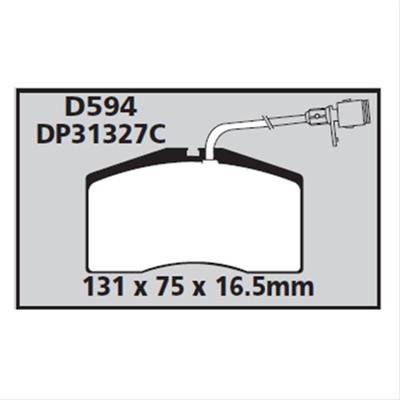 EBC Redstuff Ceramic Brake Pads DP31327C