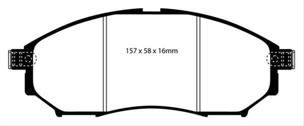 EBC Greenstuff Elite SUV and Light Truck Organic Brake Pads DP61671