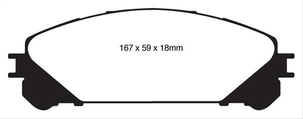 EBC Greenstuff Elite SUV and Light Truck Organic Brake Pads DP61837