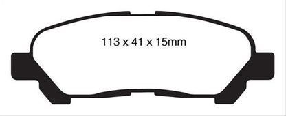 EBC Greenstuff Elite SUV and Light Truck Organic Brake Pads DP61838