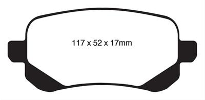 EBC Greenstuff Elite SUV and Light Truck Organic Brake Pads DP61840