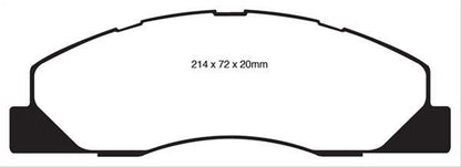 EBC Greenstuff Elite SUV and Light Truck Organic Brake Pads DP61847