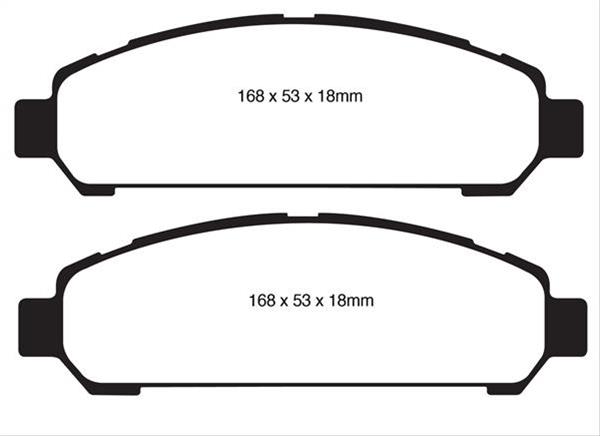 EBC Greenstuff Elite SUV and Light Truck Organic Brake Pads DP61851