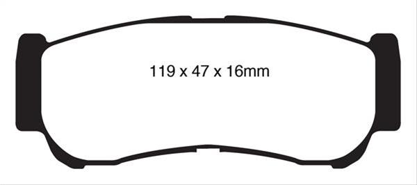 EBC Greenstuff Elite SUV and Light Truck Organic Brake Pads DP61982