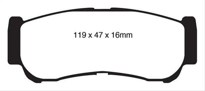 EBC Greenstuff Elite SUV and Light Truck Organic Brake Pads DP61982