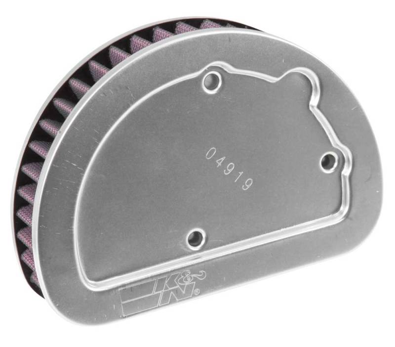 K&N Replacement Unique Air Filter 6.625in L x 4.75in W x 1.625in H with 1 Flange for Harley Davidson HD-1614