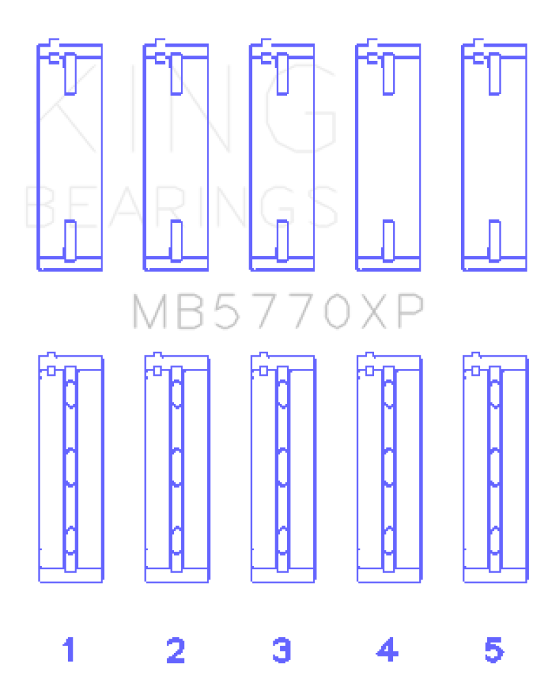King XP-Series Main Bearings MB5770XP025