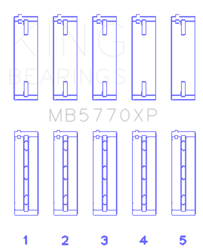 King XP-Series Main Bearings MB5770XP025