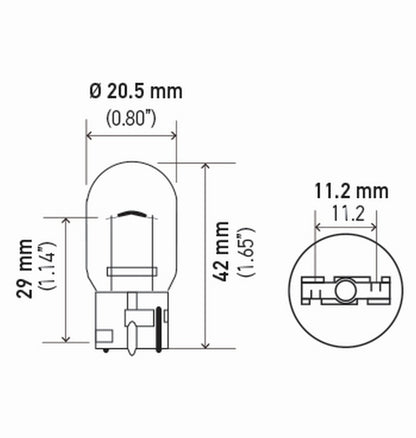 Hella Standard Series Light Bulbs 7440TB