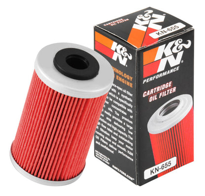 K&N 1.625in OD x 2.719in H Oil Filter KN-655