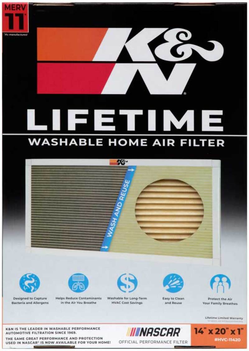 K&N HVAC Filter - 14 x 20 x 1 HVC-11420