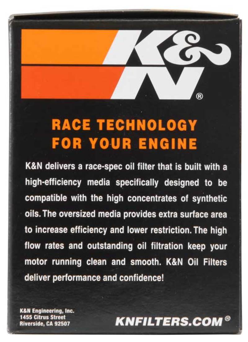 K&N Harley Davidson 3in OD x 4.063in H Chrome Oil Filter KN-170C