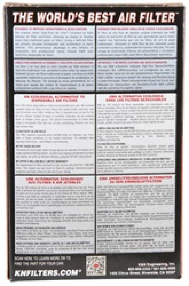 K&N  Yamaha YFM Bruin / Kodiak / Grizzly /Wolverine Replacement Air Filter YA-3504