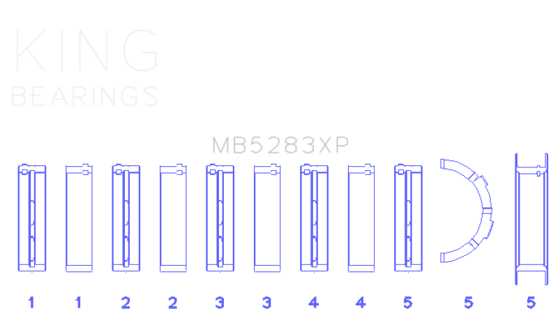 King XP-Series Main Bearings MB5283XP