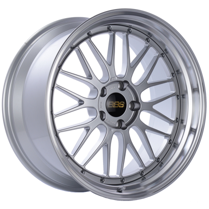 BBS LM 20x10 5x120 ET20 Diamond Silver Center Diamond Cut Lip Wheel -82mm PFS/Clip Required LM226DSPK