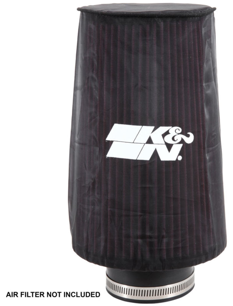 K&N Universal Round Tapered Filter Wrap - Black - 6in Base ID x 4.625in Top ID x 9in Height RE-0810PK