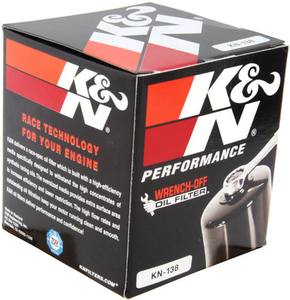 K&N Suzuki / Arctic Cat / Cagiva / Kawasaki / Kymco / Aprilia 2.813in OD x 3.031in H Oil Filter KN-138