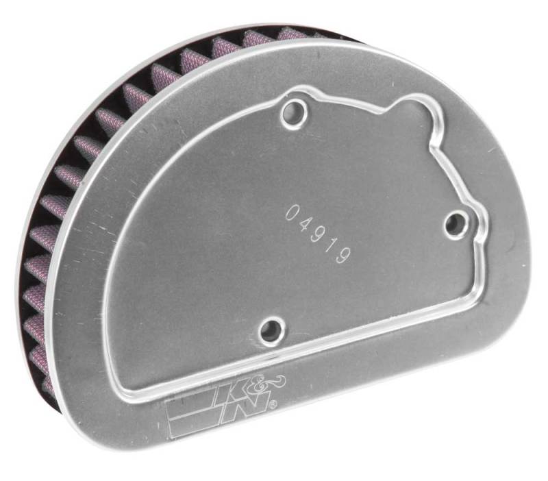 K&N Replacement Unique Air Filter 6.625in L x 4.75in W x 1.625in H with 1 Flange for Harley Davidson HD-1614