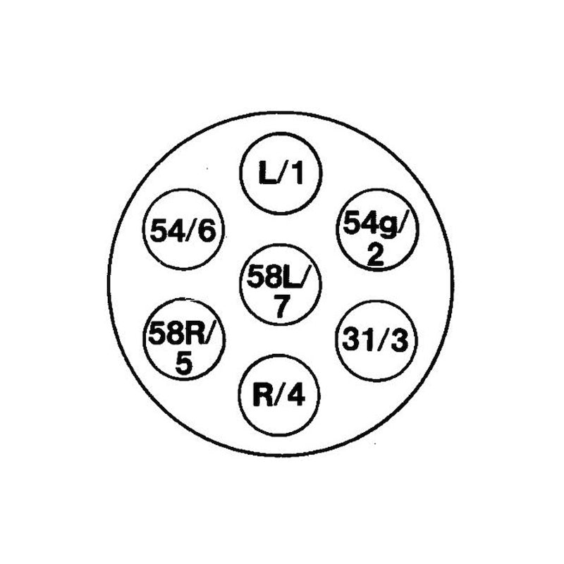 Hella Socket 7Pole Trailer 001943003