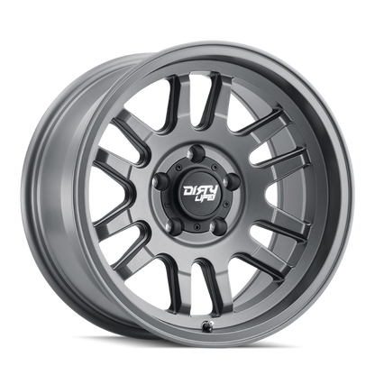 Dirty Life 9310 Canyon 17x9 / 6x139.7 BP / -12mm Offset / 106mm Hub Satin Graphite Wheel 9310-7983MGT12