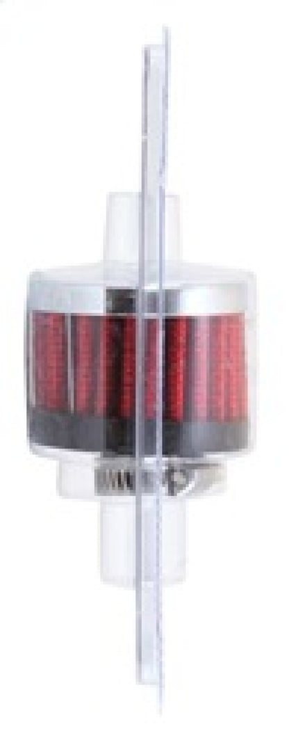 K&N Clamp On Rubber Base Crankcase Vent Filter 0.375in Flange ID x 2in OD x 1.5in Height 62-1320