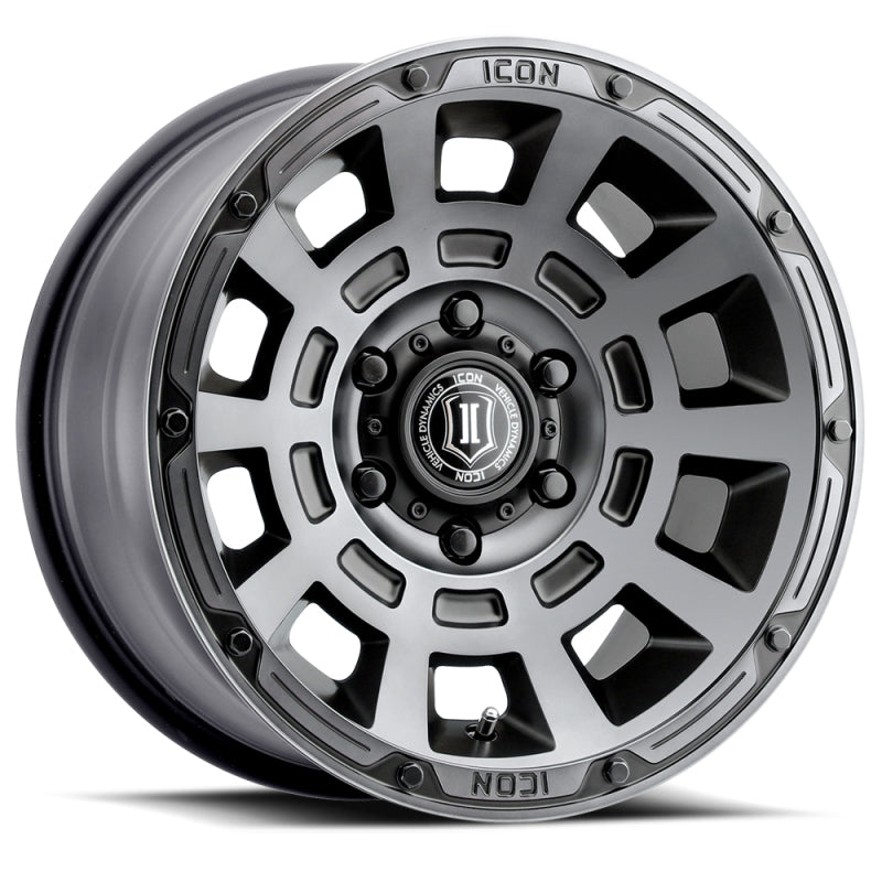 Icon Alloys Thrust Smoked Satin Black Wheels 2817858347SSBT