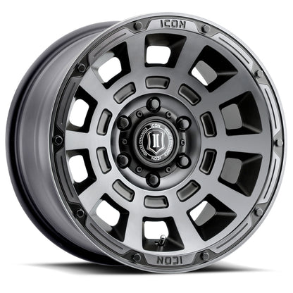 Icon Alloys Thrust Smoked Satin Black Wheels 2817858347SSBT