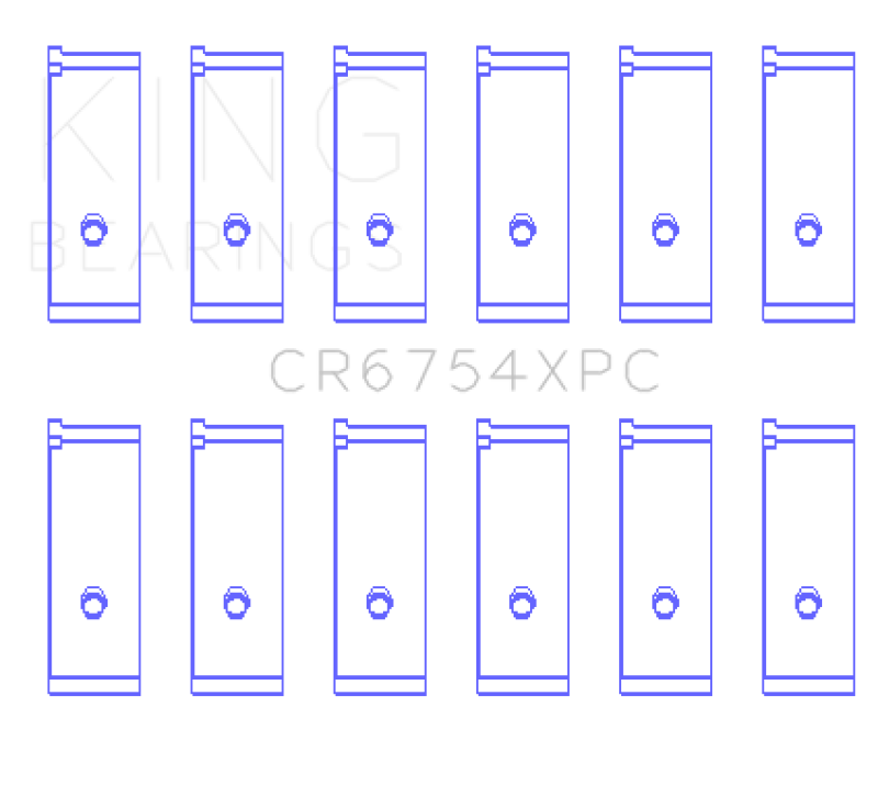 King XP-Series Coated Rod Bearings CR6754XPC026