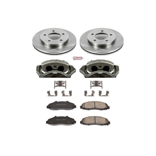 Power Stop Z17 Evolution Plus Stock Replacement Brake Kits with Calipers KCOE1866A