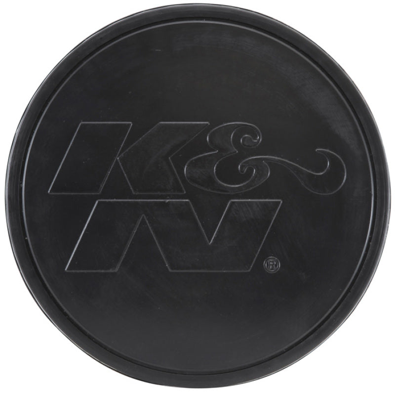 K&N Universal Rubber Filter-Round Tapered 4in Flange ID x 8in Base OD x 6.625in Top OD x 8in H RU-5171HBK