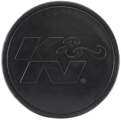 K&N Universal Rubber Filter-Round Tapered 4in Flange ID x 8in Base OD x 6.625in Top OD x 8in H RU-5171HBK