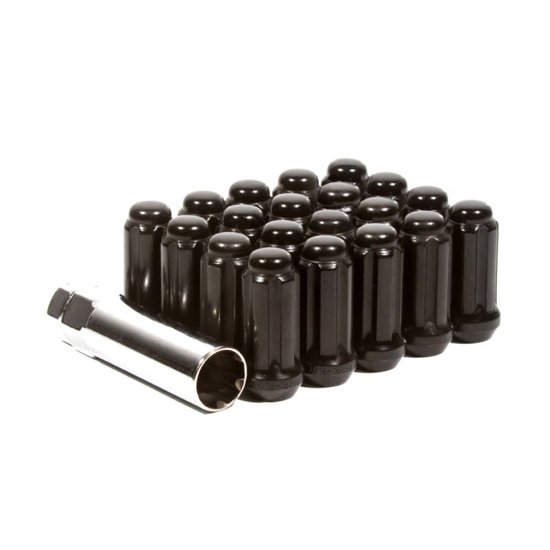 Method Lug Nut Kit - Extended Thread Spline - 14x1.5 - 5 Lug Kit - Black LK-W55014SEB