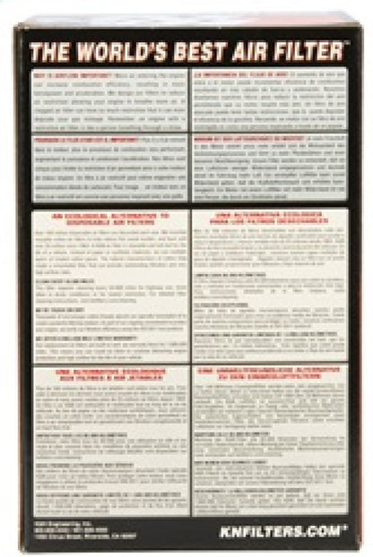 K&N Filter Universal Rubber Round Straight Filter 20 Deg Angled 2-7/16in Flange 3-3/4in OD 5in H RU-1760