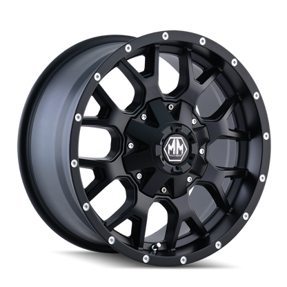 Mayhem Warrior 8015 Series Matte Black Wheels 8015-7978MB18