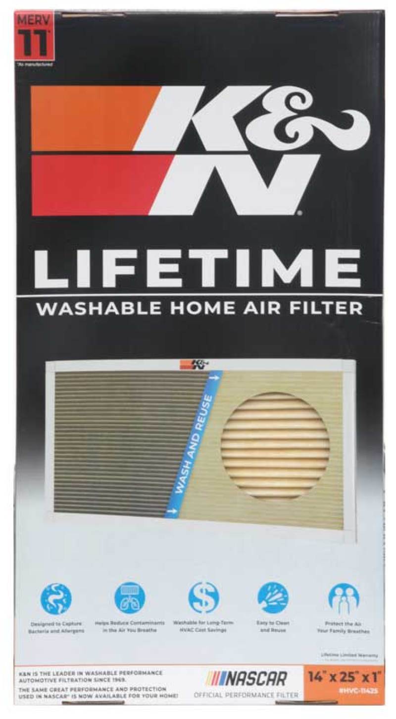 K&N HVAC Filter - 14 x 25 x 1 HVC-11425