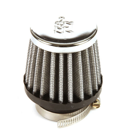 K&N Universal Chrome Filter 1 3/8 inch FLG / 2 1/2 inch Base / 2 inch Top / 2 1/4 inch Height RC-0790
