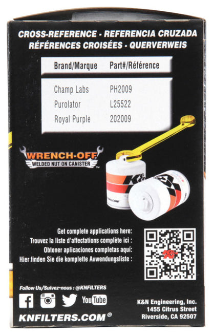K&N Oil Filter OIL FILTER; AUTOMOTIVE HP-1014