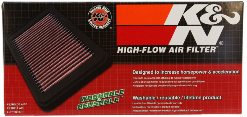 K&N 03-05 Fiat Punto L4-1.3L DSL Replacement Drop In Air Filter 33-2932
