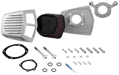 K&N Street Metal Intake System 01-16 Harley Davidson Shaker Silver H/D Softail/Dyna Fl RK-3950S