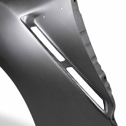 Seibon 09-10 Nissan GT-R R35 OEM Dry Carbon Fiber Fenders FF0910NSGTR-OE-DRY