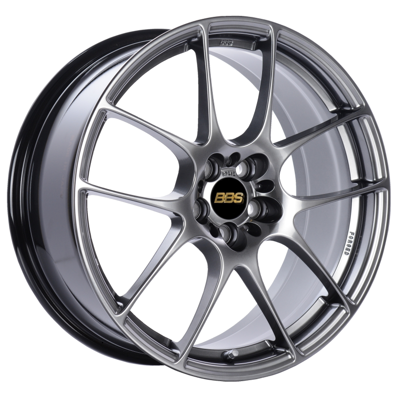 BBS RF 18x8 5x120 ET35 Diamond Black Wheel -82mm PFS/Clip Required RF513DBK