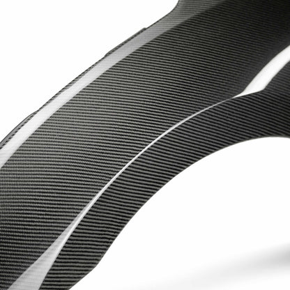 Seibon 2017 Honda Civic Type-R OE-Style Gloss Carbon Fiber Front Fenders FF17HDCVR-OE