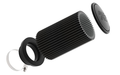 K&N Universal Air Filter (4in. Flange / 6in. Base / 5.25in. Top OD / 9.25in. Height) RU-3112HBK