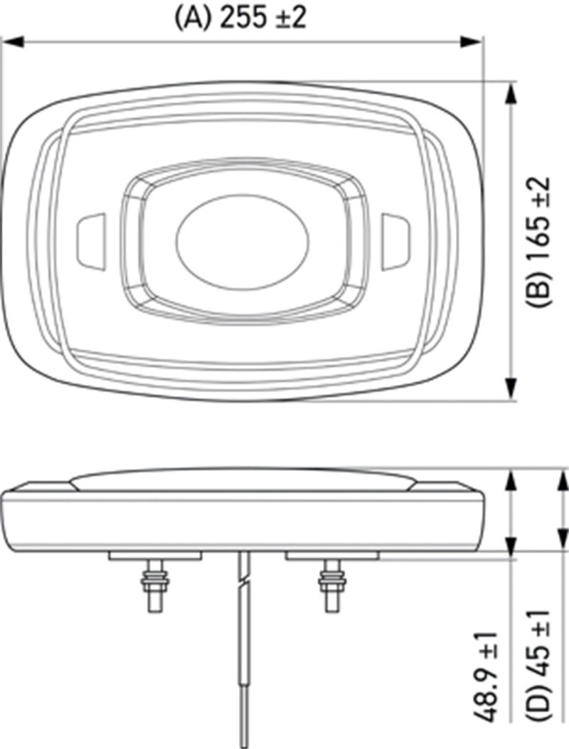 Hella L/Bar Mini 10In Led (Mv Fxd Amber) 014566111