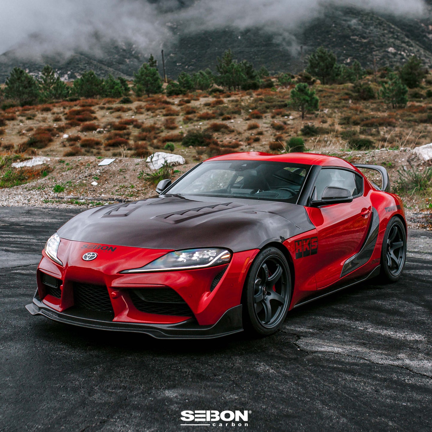 Seibon 2020 Toyota GR Supra MB-Style Carbon Fiber Front Lip FL20TYSUP-MB